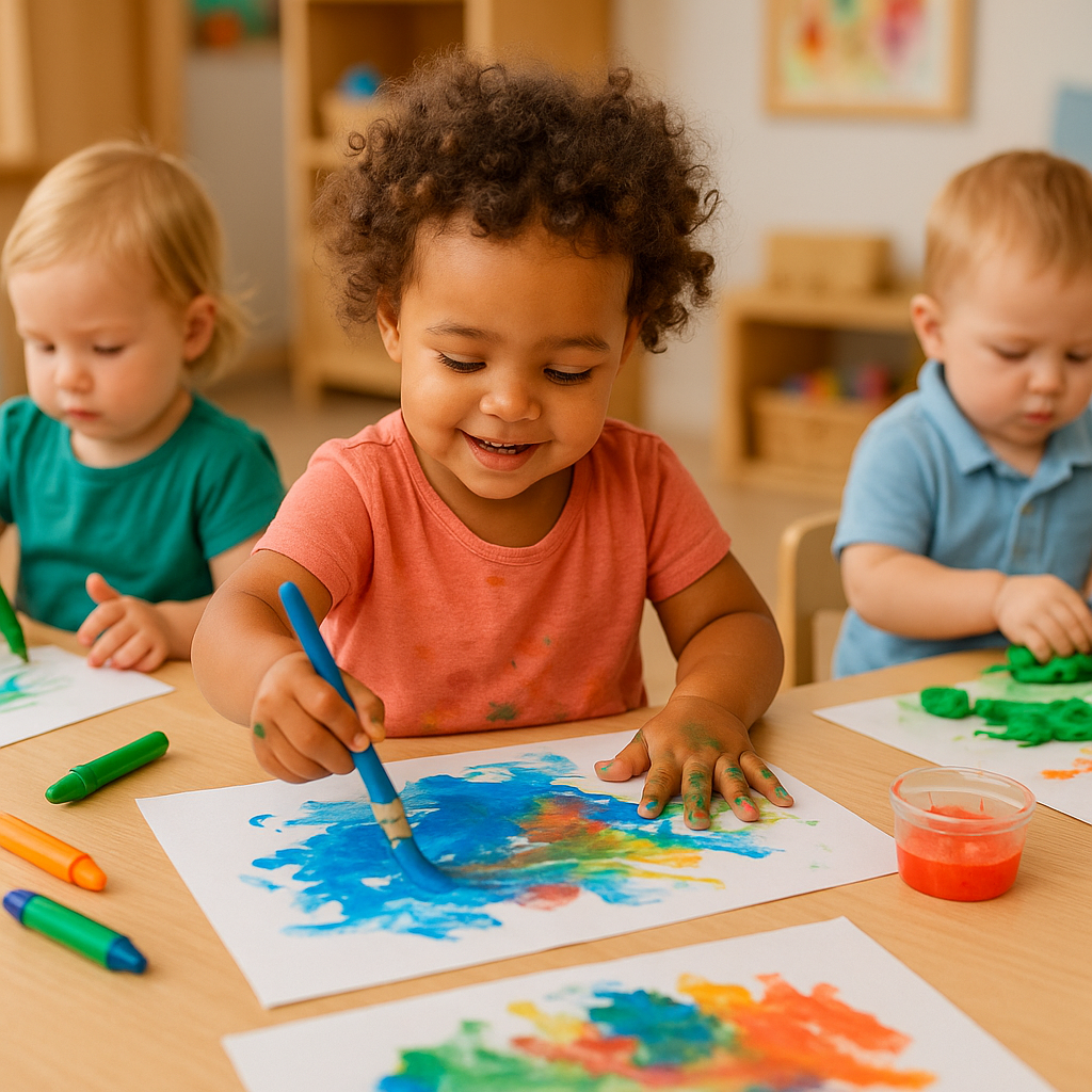 Art Projects Two-Year-Olds Love at Daycare in Deerfield