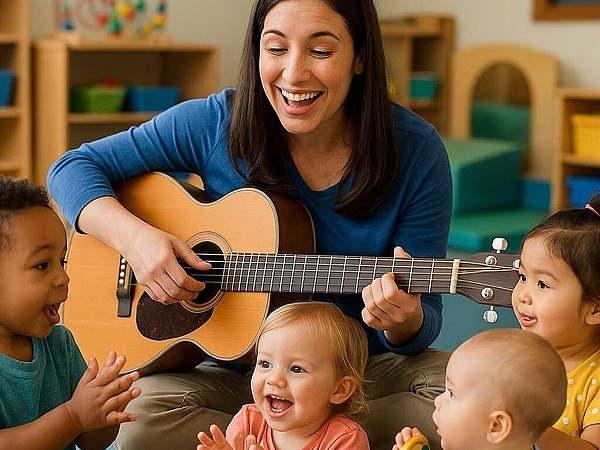 How Music Helps Young Children Learn at Deerfield Daycare Centers